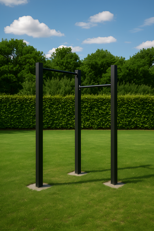 Double pull-up bars 👉 Meer variatie, meer grip